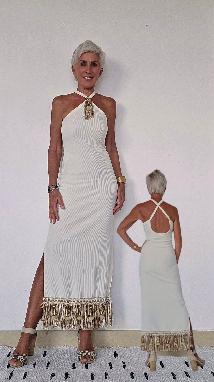 The Isla Halter Maxi Dress