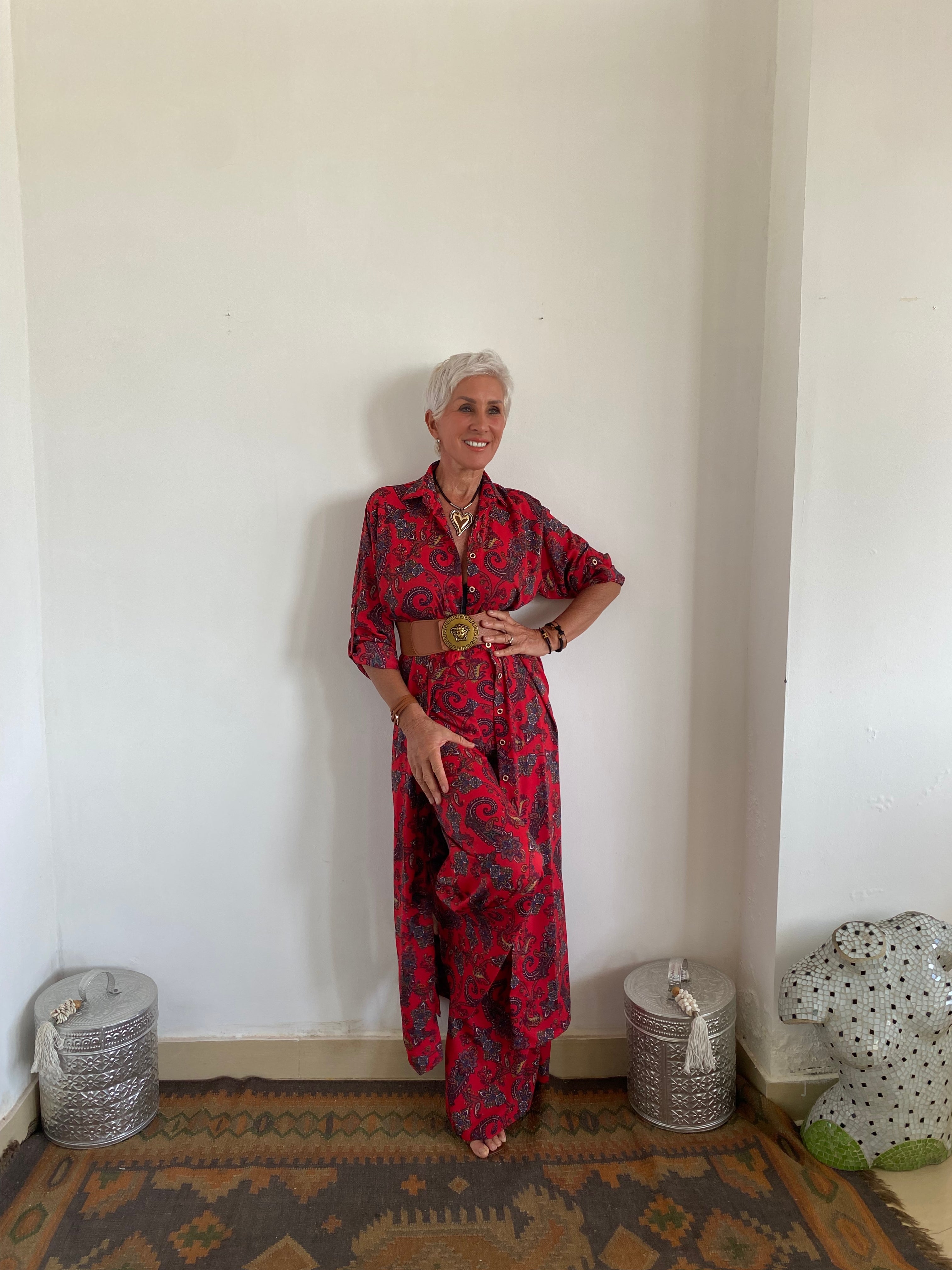 Button-Up Maxi Shirt Dress