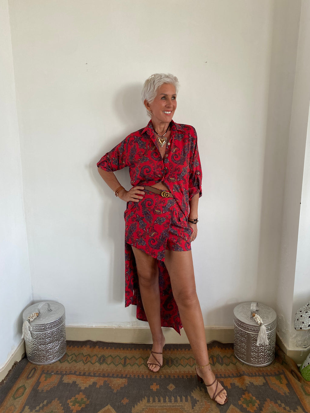 Button-Up Maxi Shirt Dress