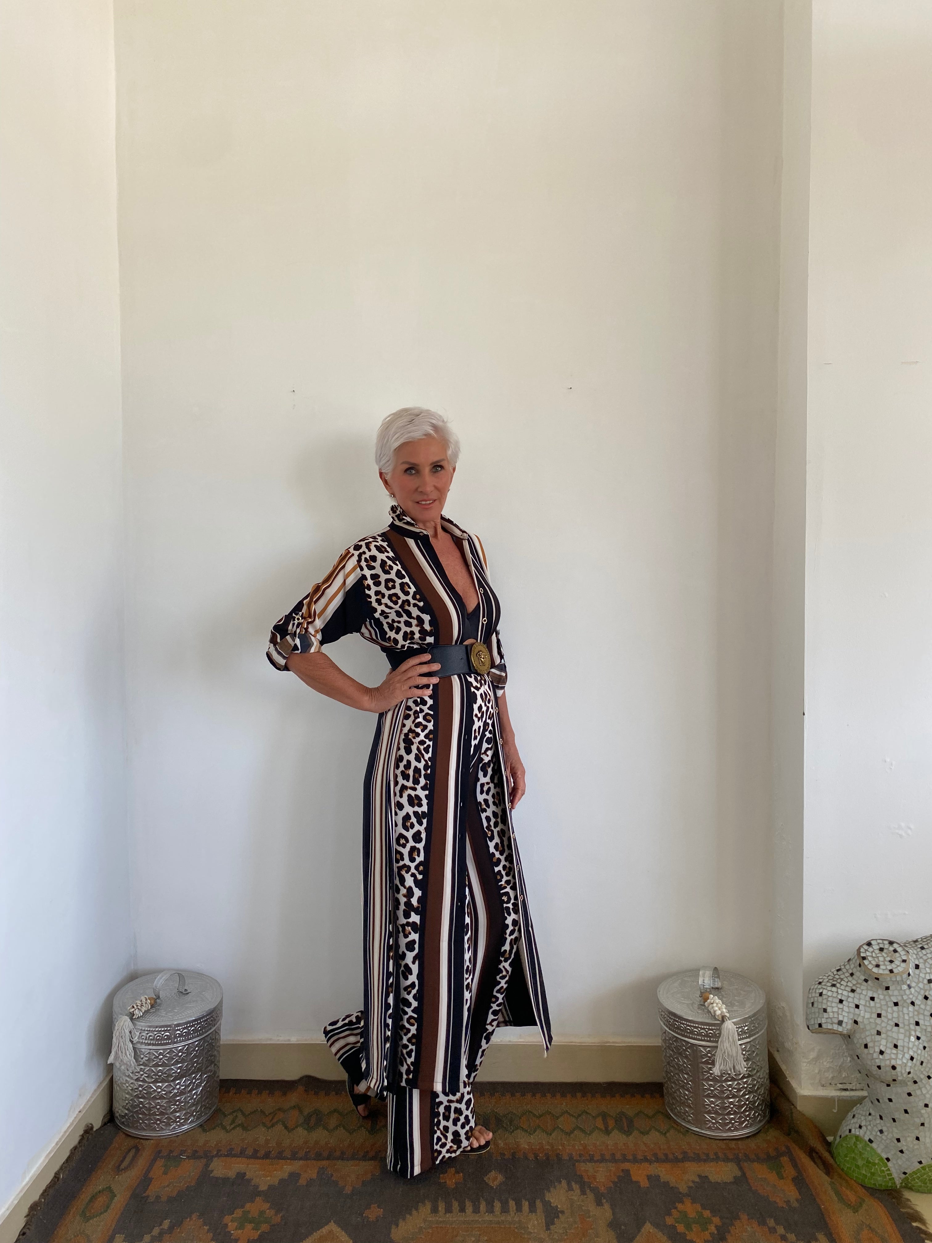 Button-Up Maxi Shirt Dress