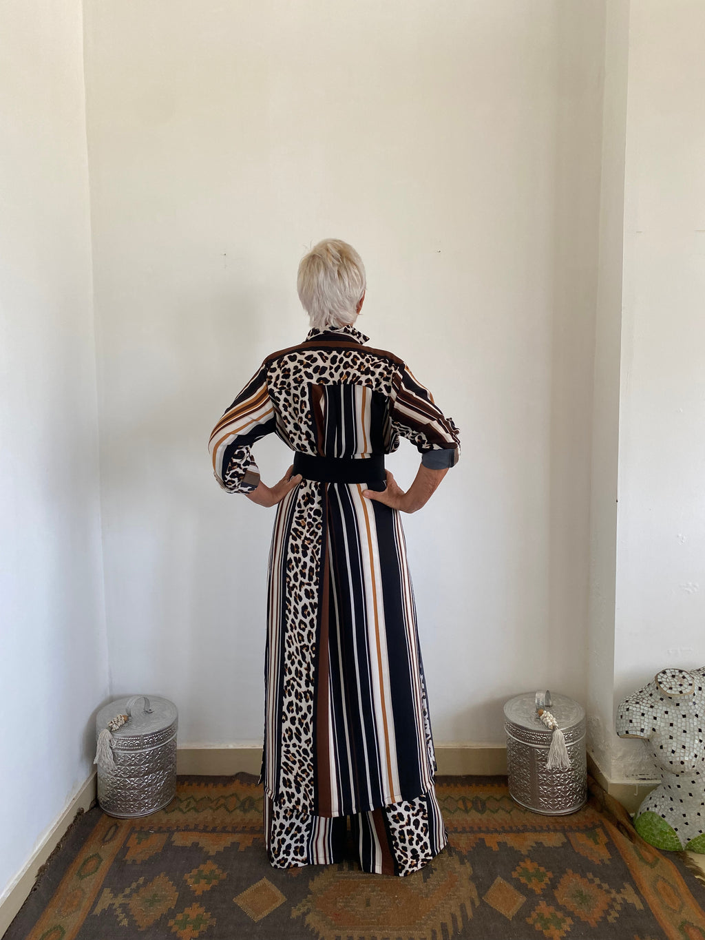 Button-Up Maxi Shirt Dress