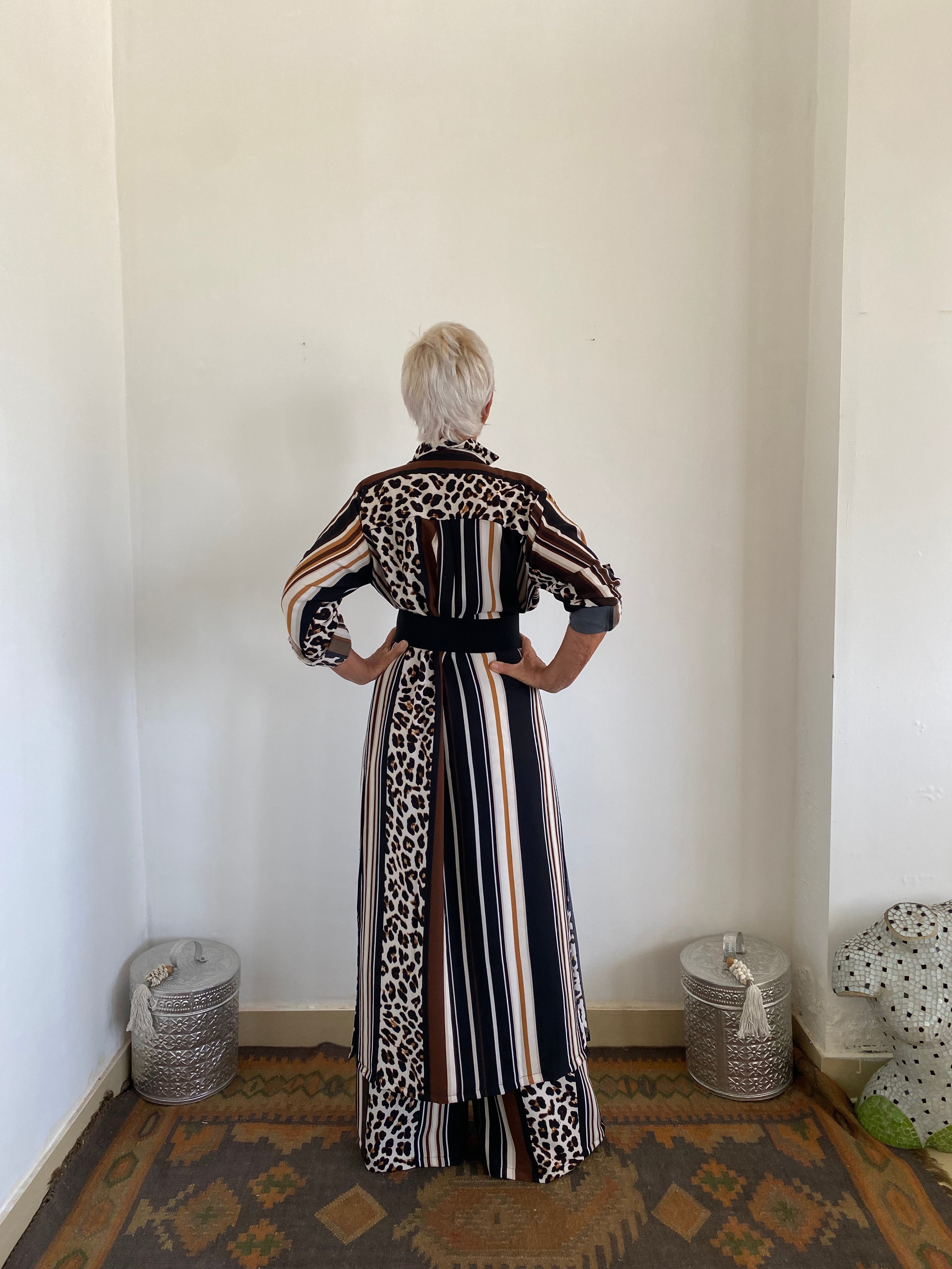 Button-Up Maxi Shirt Dress