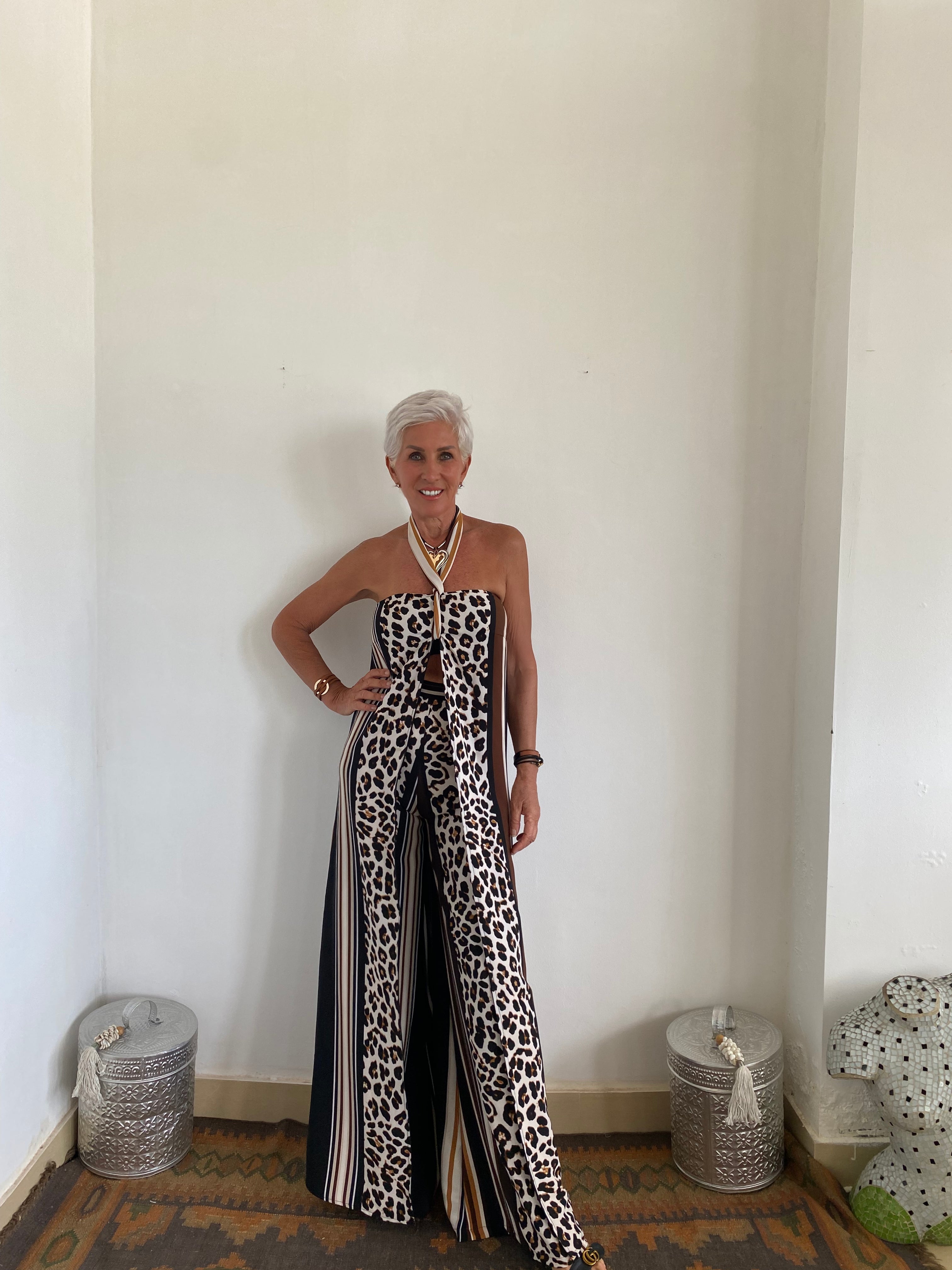 Floor-Length Duster with Tie-Up Halter