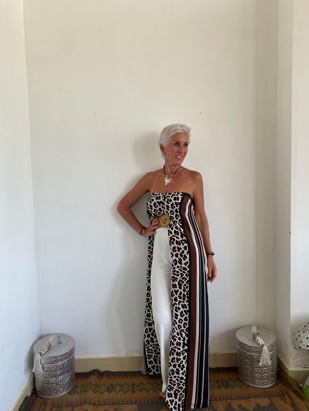 Floor-Length Duster with Tie-Up Halter