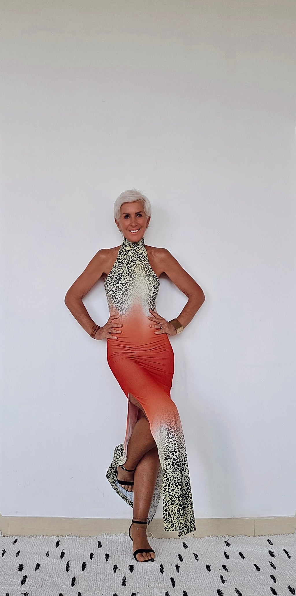 Ombré Luxe Halter Maxi