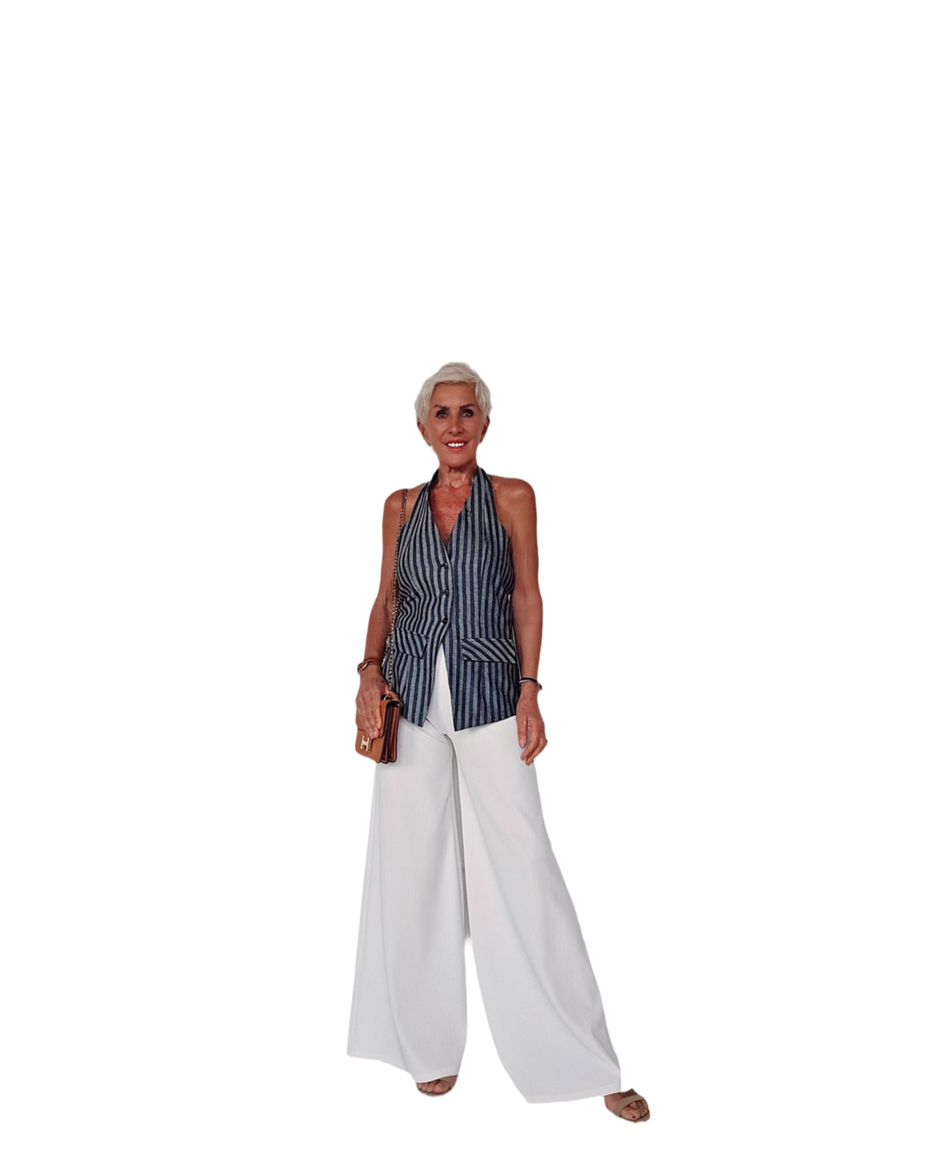 The Willow Denim Halter Vest