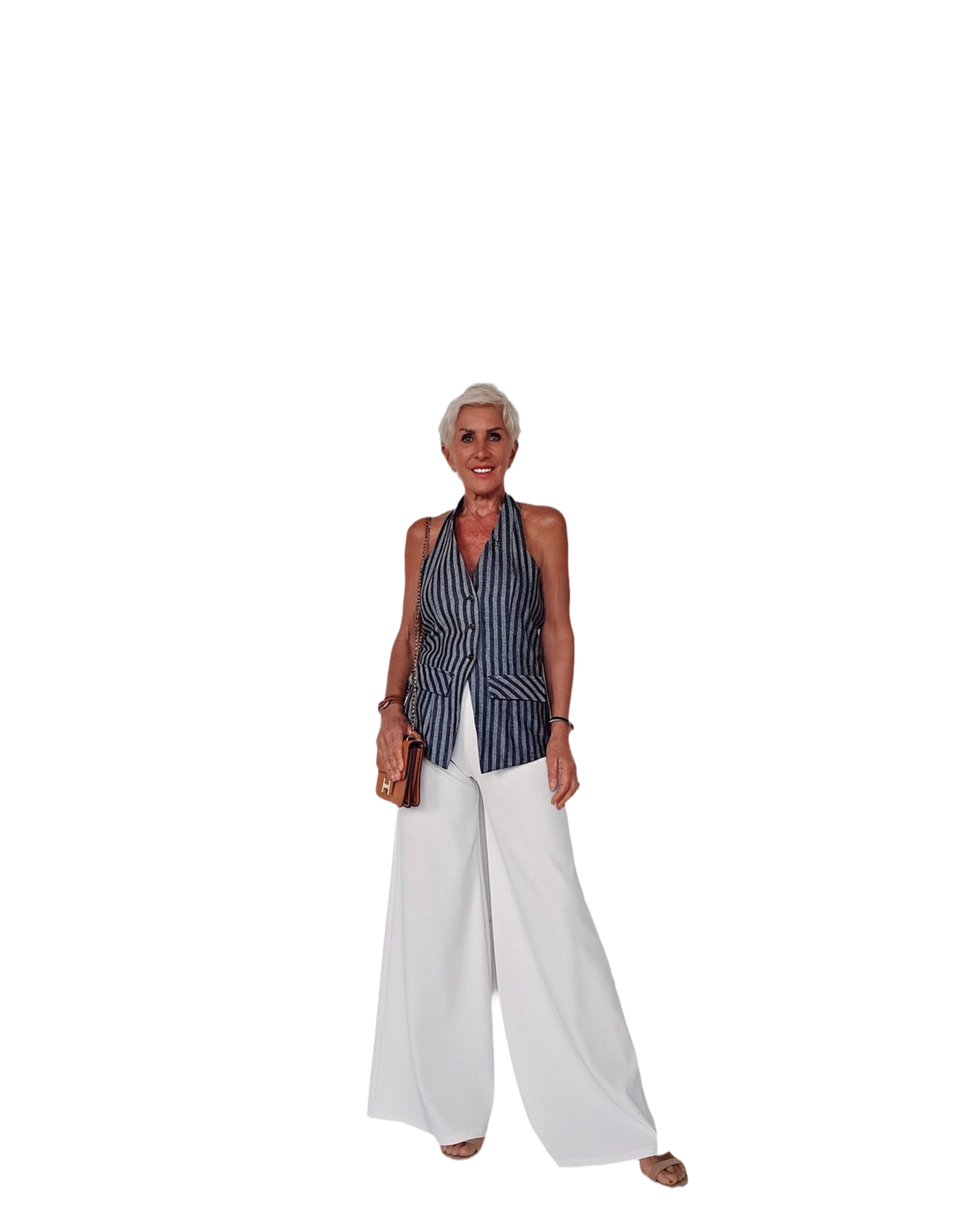 The Willow Denim Halter Vest