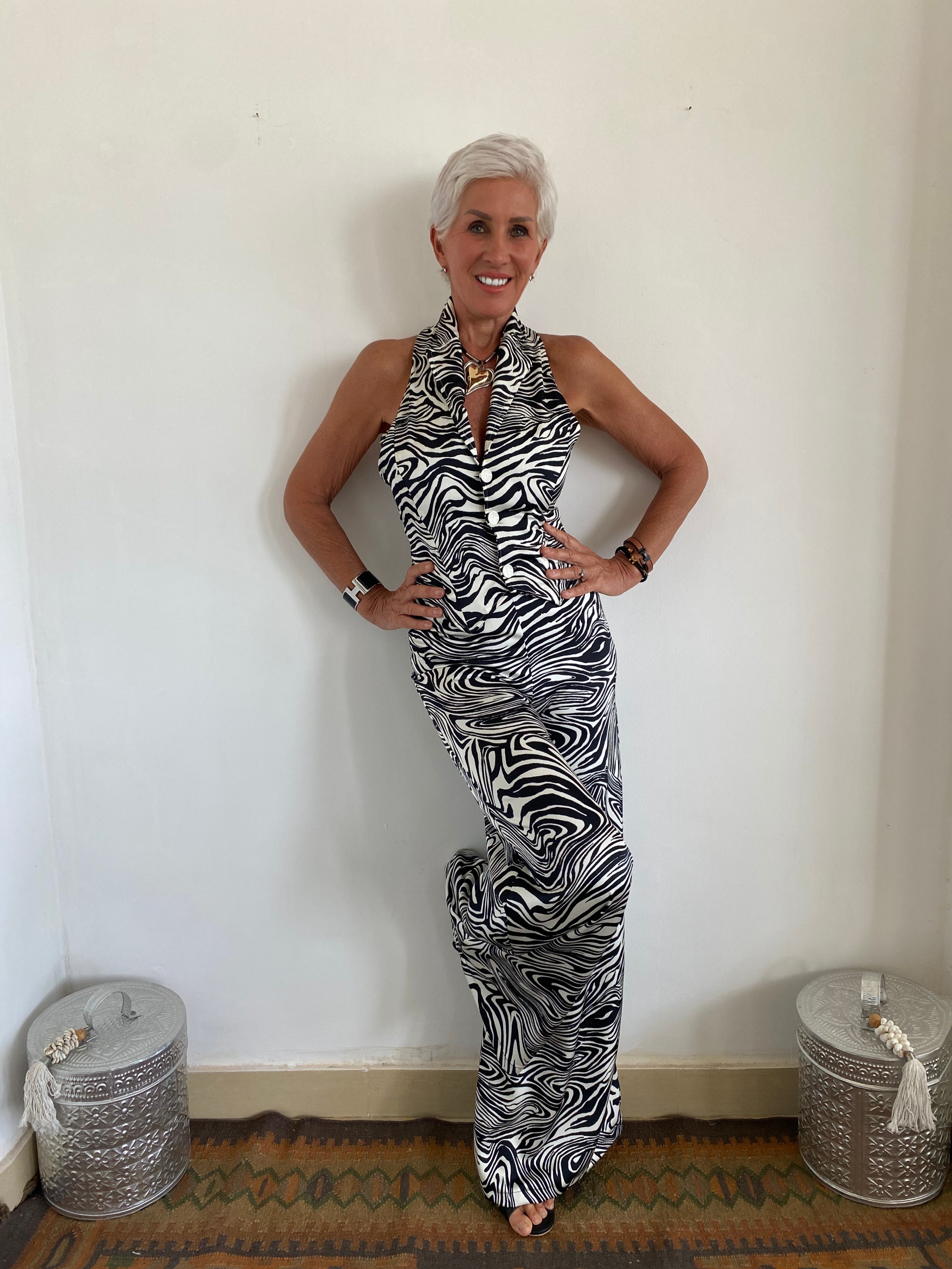 Halter Neck Button-Up Vest