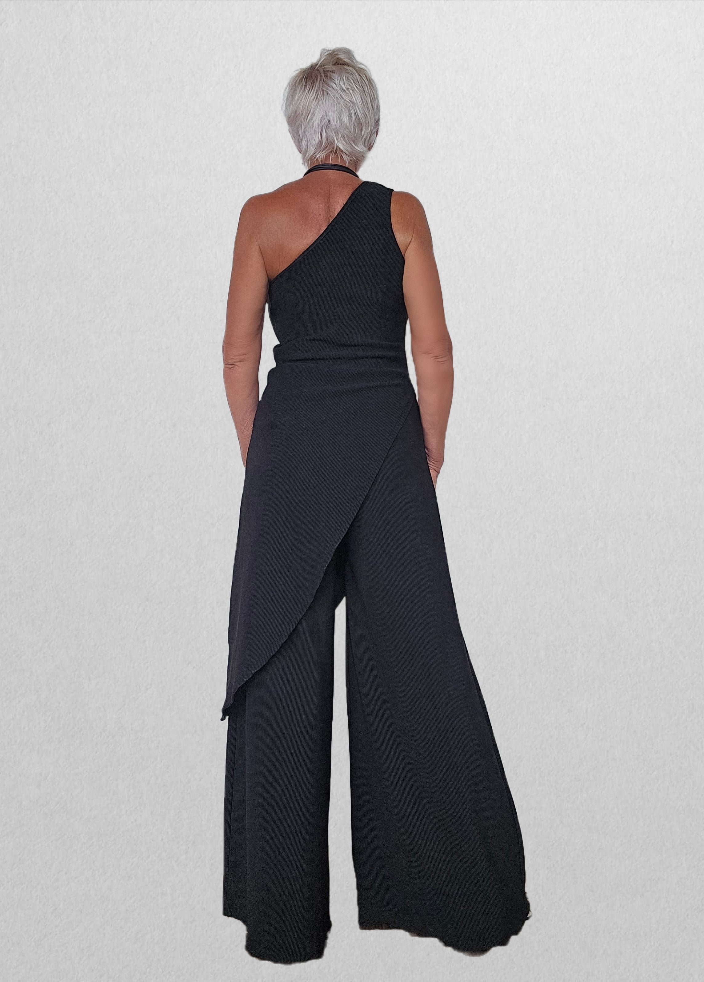 One-Shoulder Angled Top