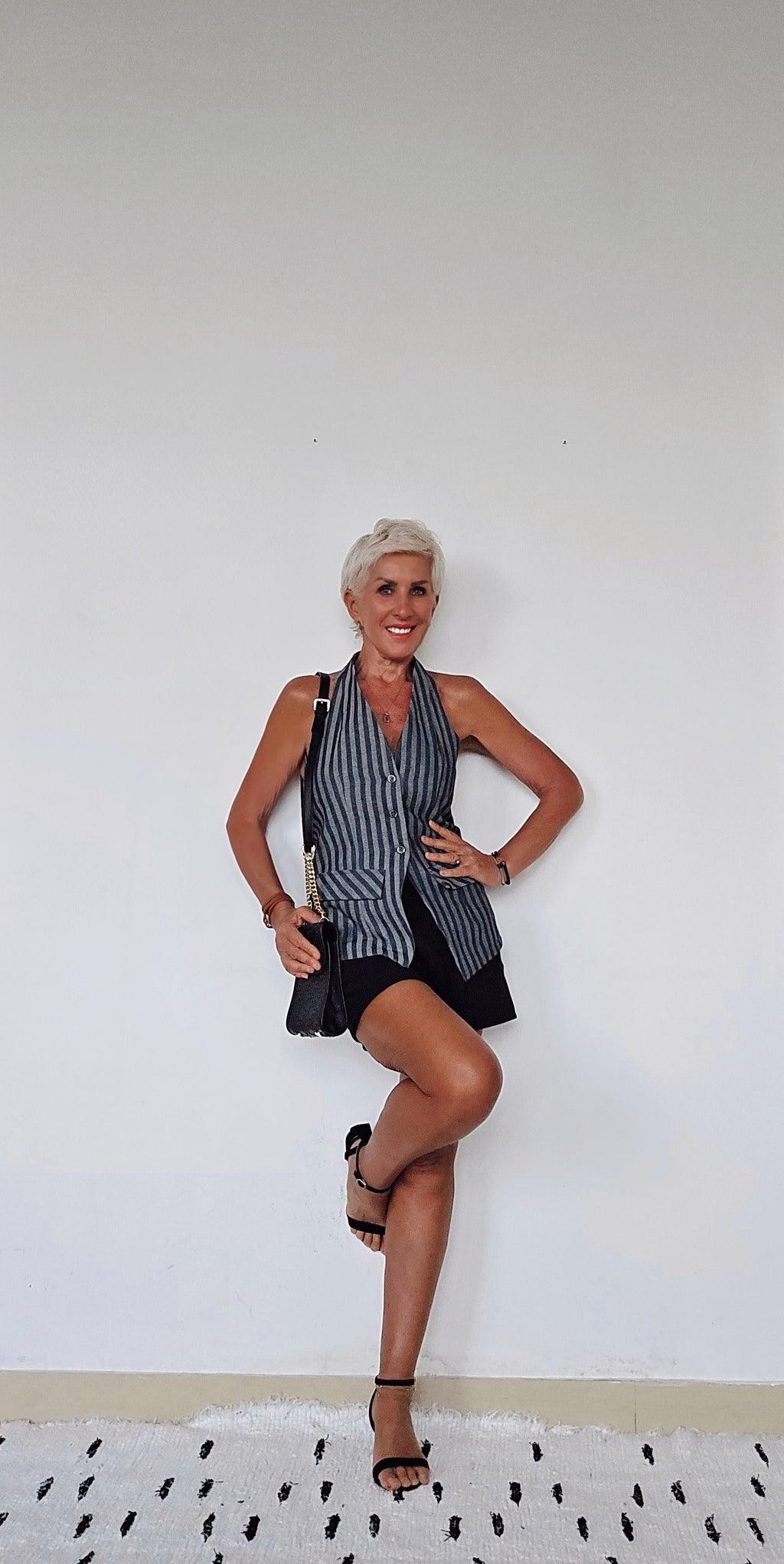 The Willow Denim Halter Vest