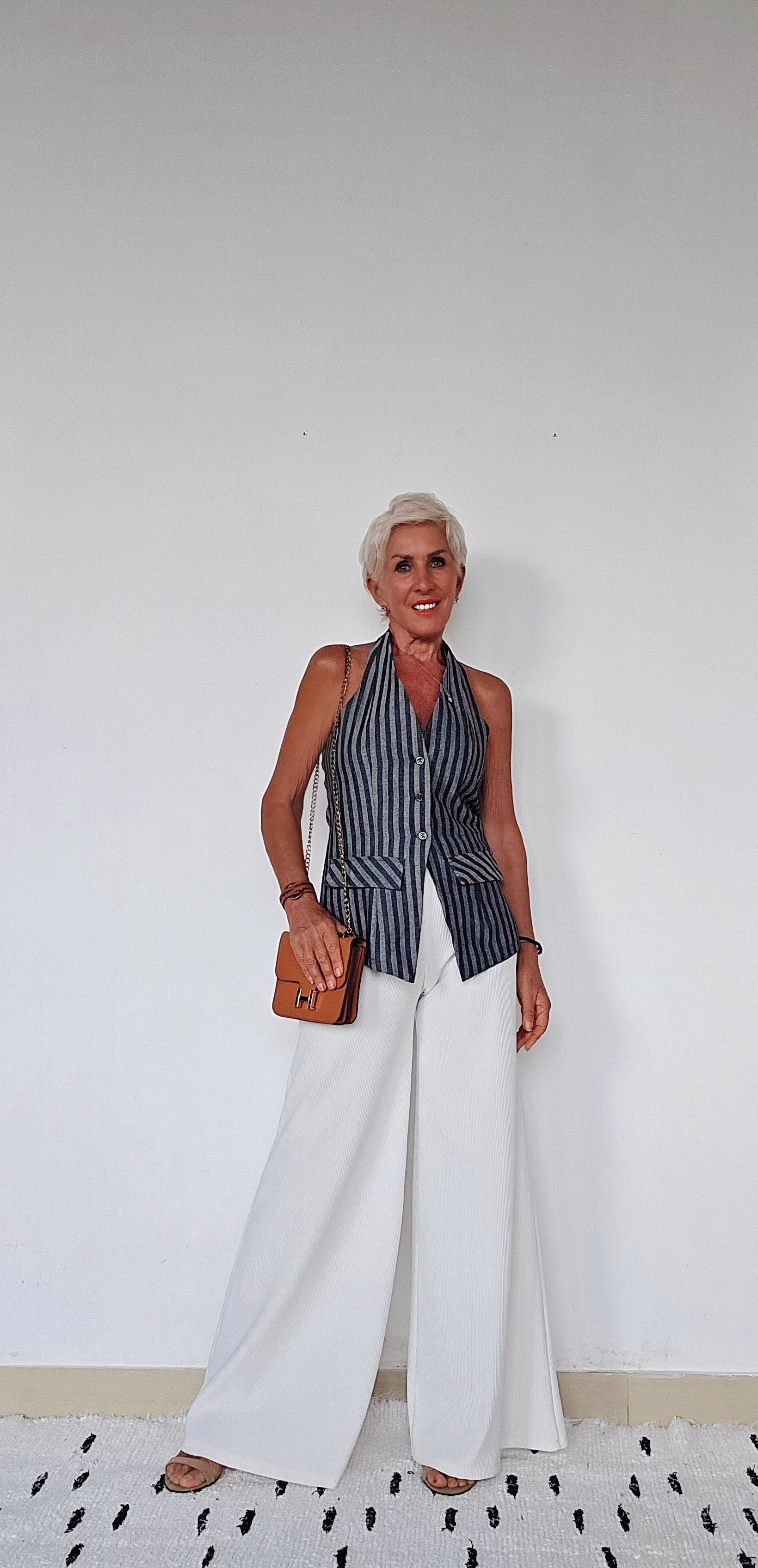 The Willow Denim Halter Vest