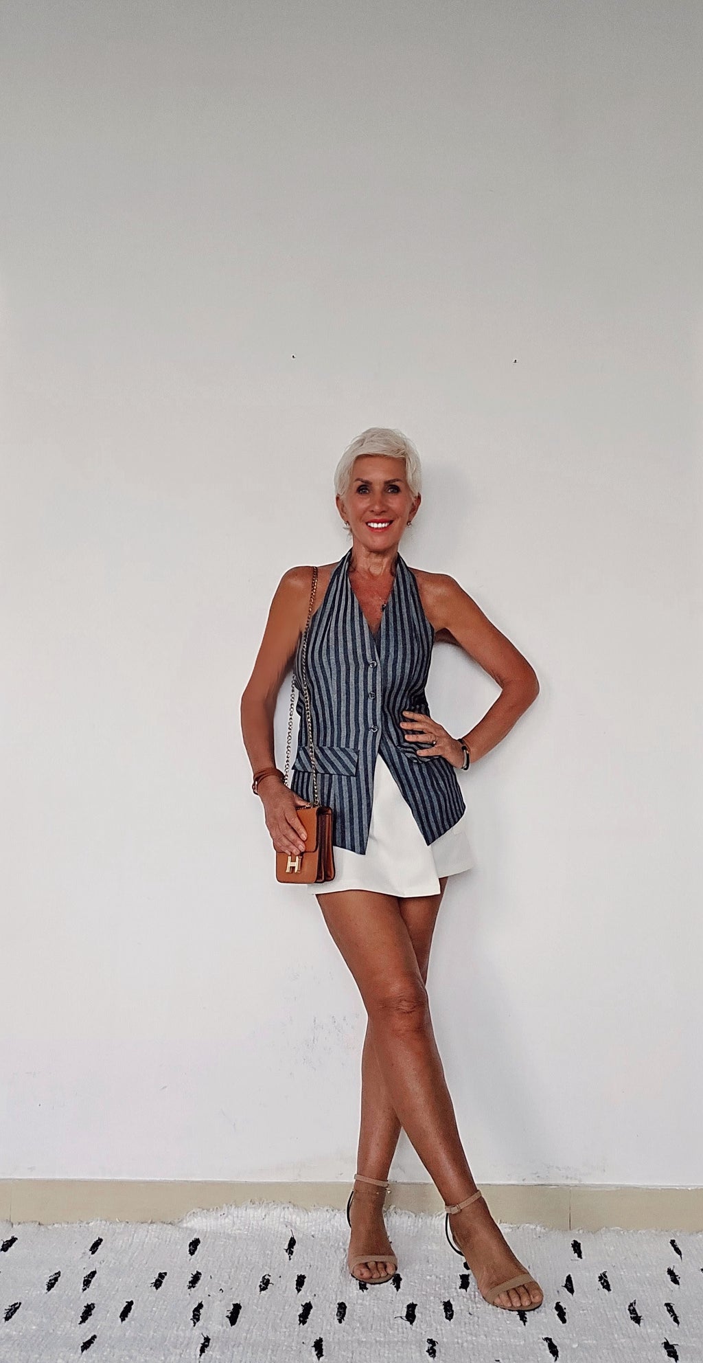 The Willow Denim Halter Vest