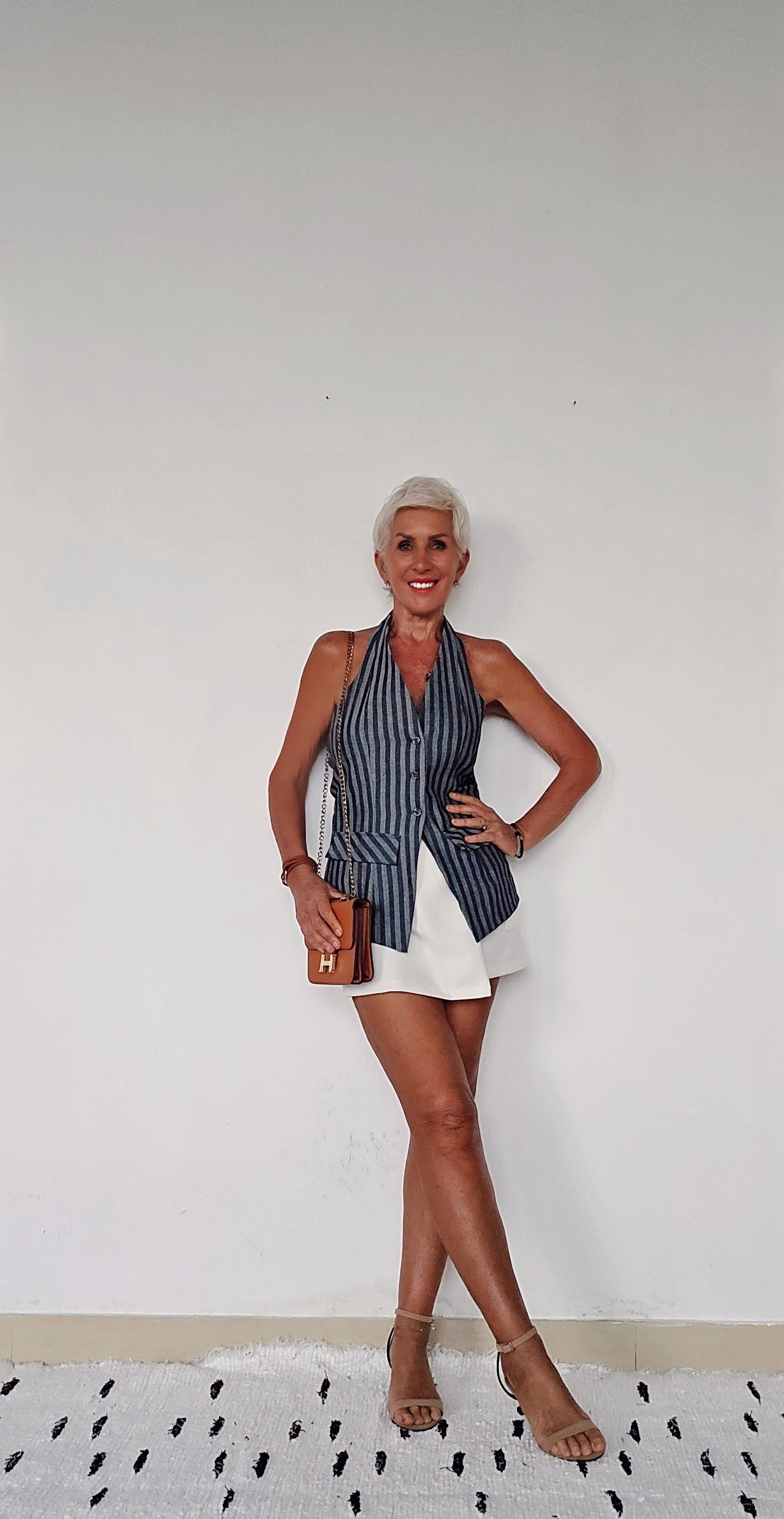 The Willow Denim Halter Vest